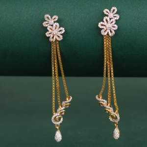 cz modern earrings