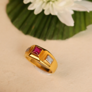 men’s ruby signet ring