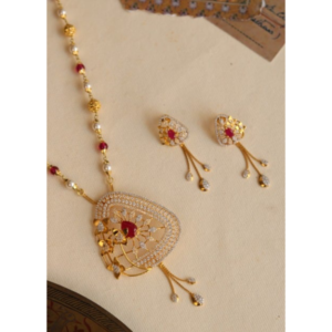 shwet manjari necklace set