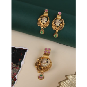 Home antique kundan pe set