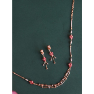 gulaabi string necklace set